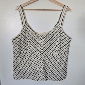 NWT Maeve Embroidered Crop Tank Size XL